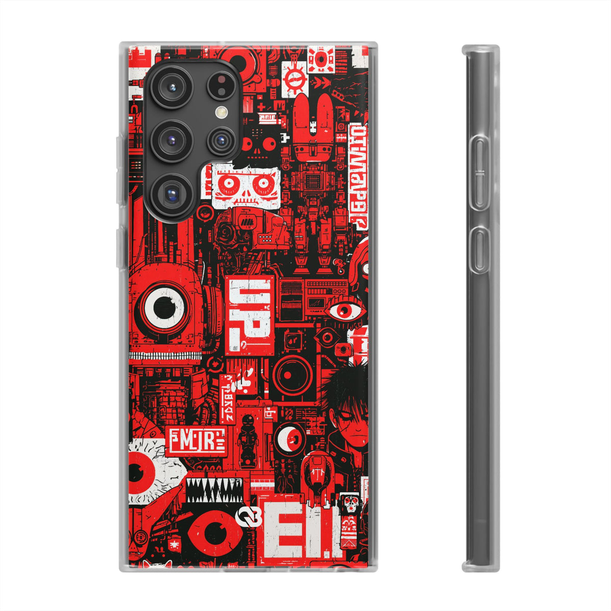 Neo Mecha Collage · Lite Phone Case for Samsung · Red