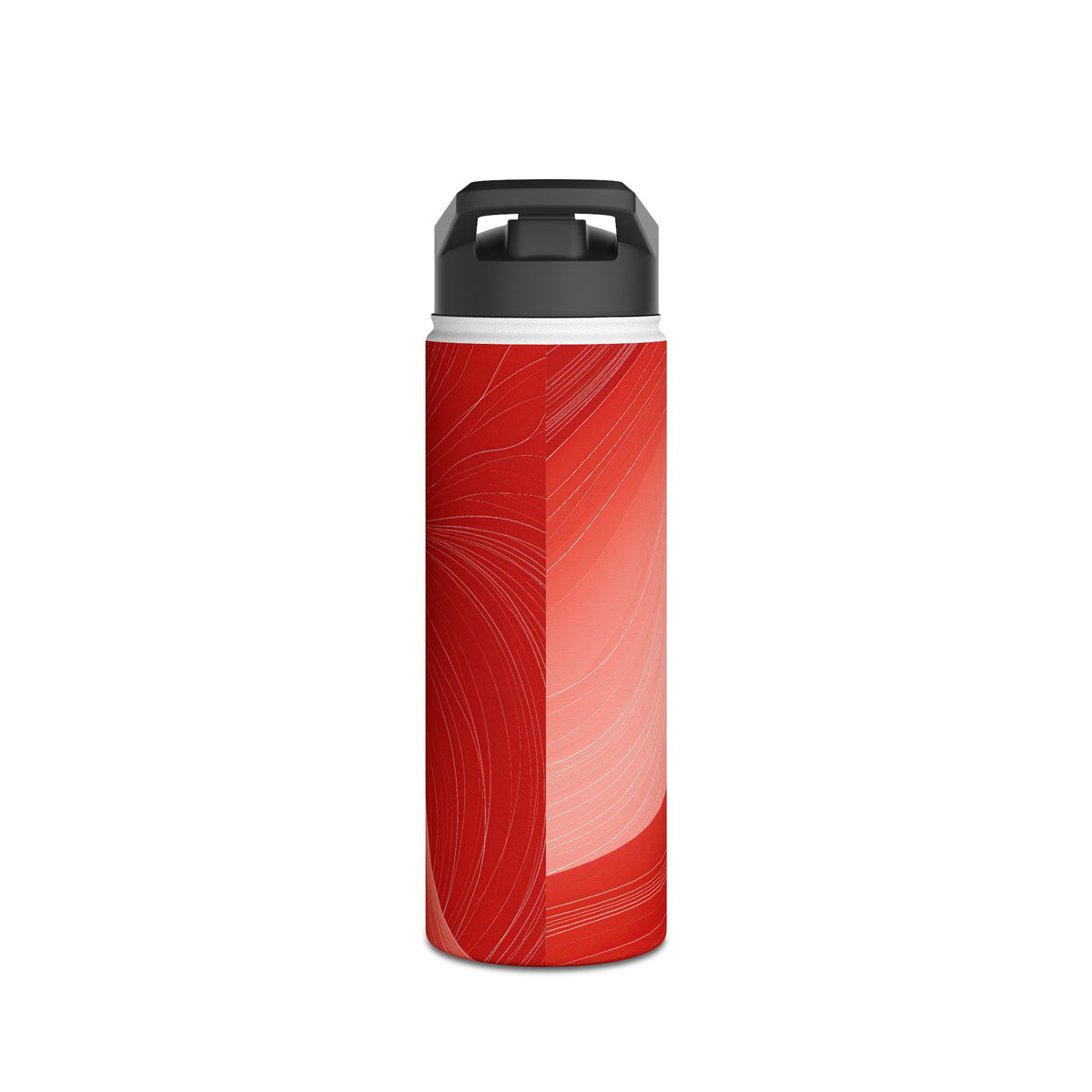 Crimson Dunes · Insulated Water Bottle · Red