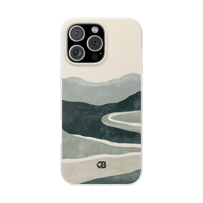 Green Lite Phone Case for iPhone - Misty Sage Valley
