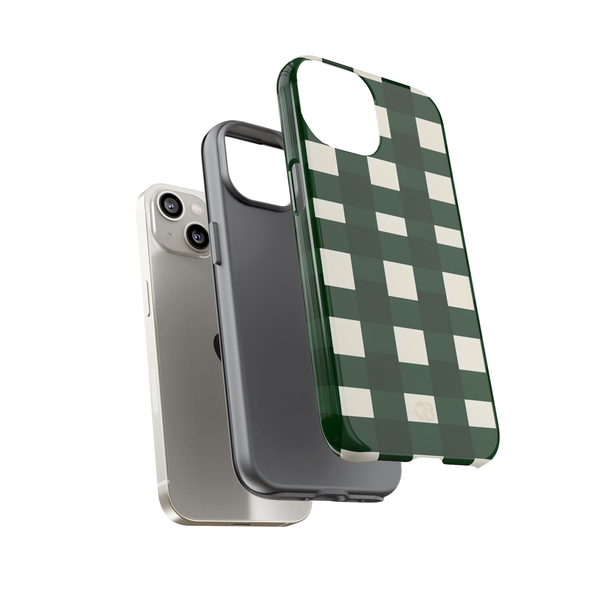 Hunter Green Plaid · Tough Phone Case for iPhone