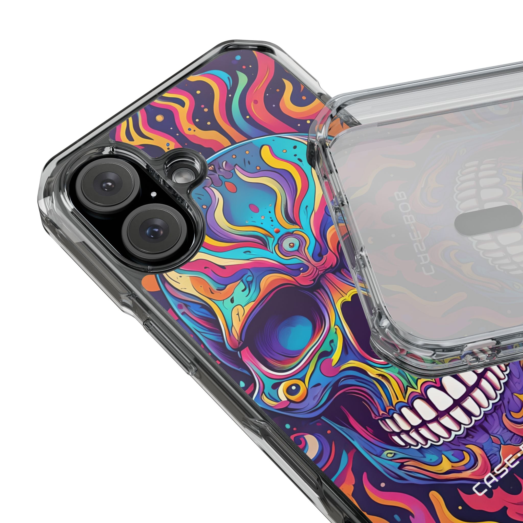 Flaming Skull iPhone 16 Case - Impact