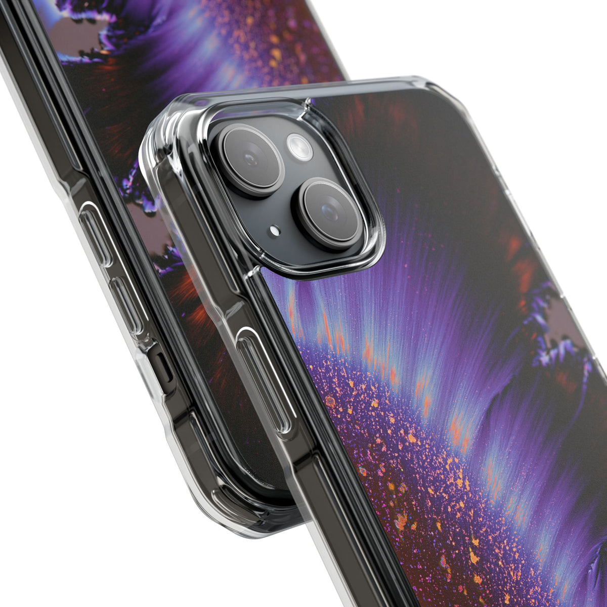 Ethereal Corona · Clear Impact Magnetic Phone Case for iPhone · Purple