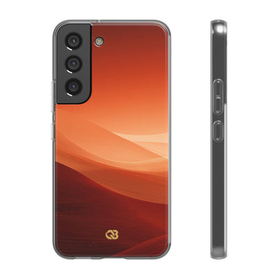 Orange Lite Phone Case for Samsung - Crimson Dune Gradient