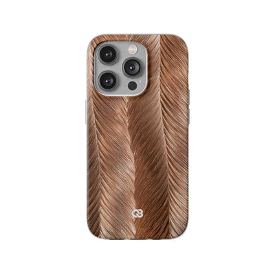 Rose Gold Weave · Lite Phone Case for iPhone ·  Brown