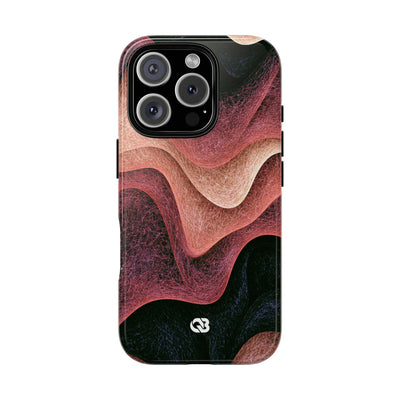 Rose Contour Waves · Tough Phone Case for iPhone · Pink
