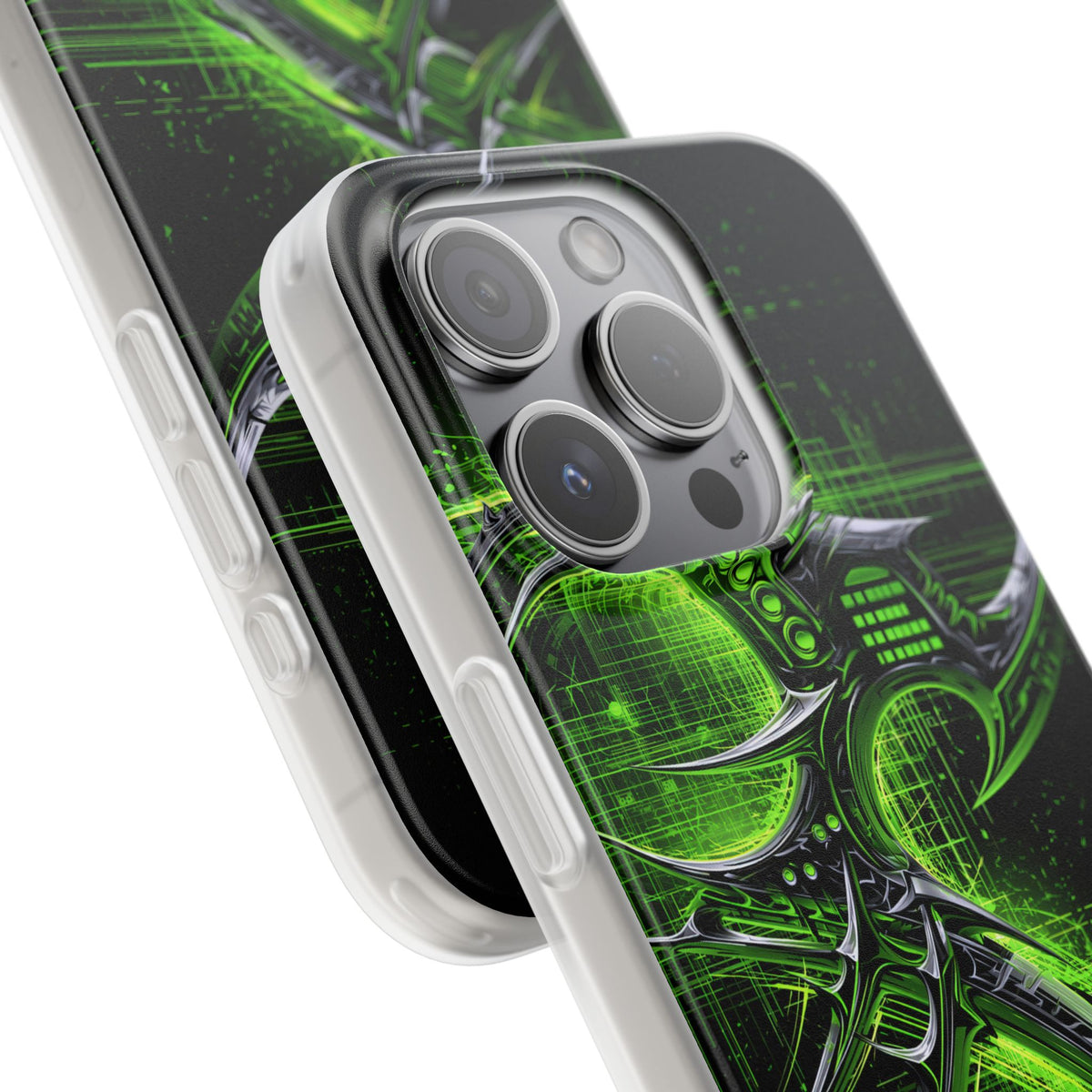 Cyber Sigil Grid · Lite Phone Case for iPhone ·  Green