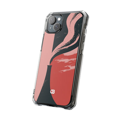 Pink Impact MagSafe Phone Case for iPhone - Cinder Rose Plume
