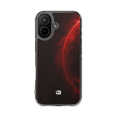 Red Impact MagSafe Phone Case for iPhone - Solar Crimson Flare