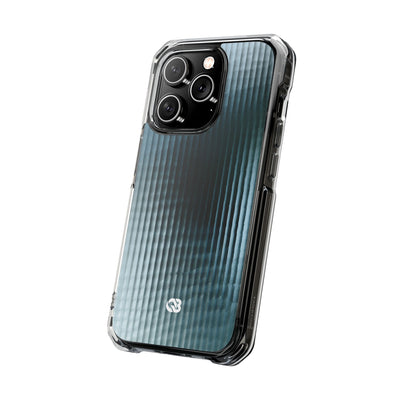 Blue Impact MagSafe Phone Case for iPhone - Glacial Reeded Glass