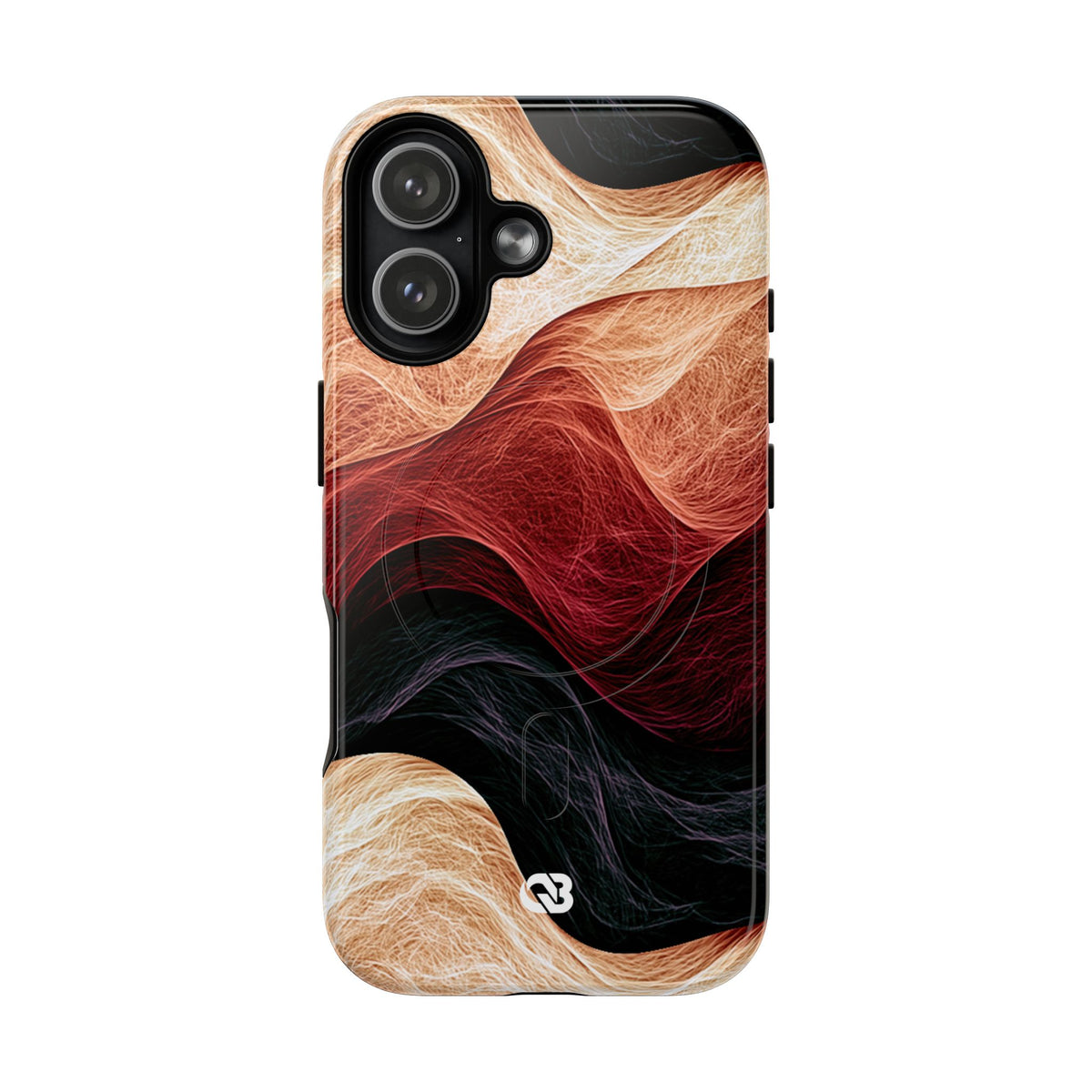 Ember Wave Dispersion · Tough 2.0 Magnetic Phone Case for iPhone · Red