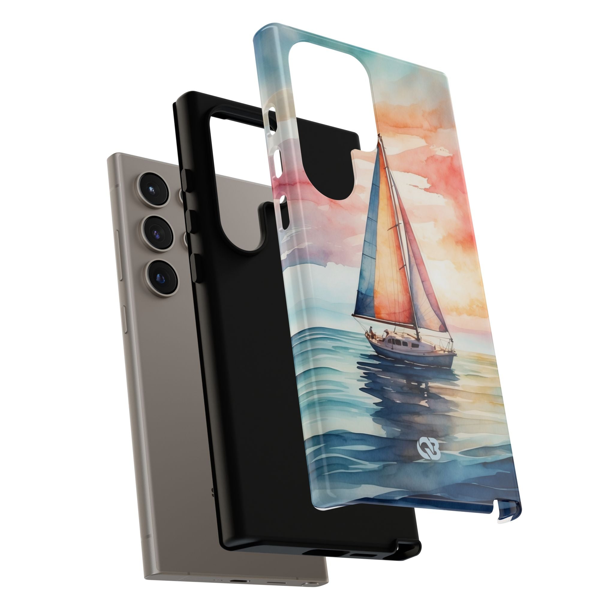 Crimson Horizon Sail · Tough Phone Case for Samsung