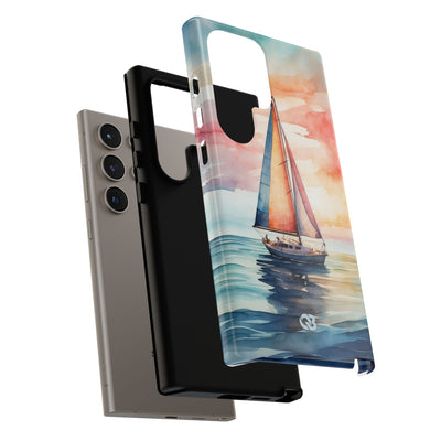 Crimson Horizon Sail · Tough Phone Case for Samsung