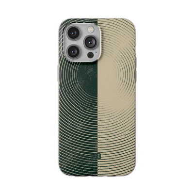 Green Lite Phone Case for iPhone - Evergreen Split Grain