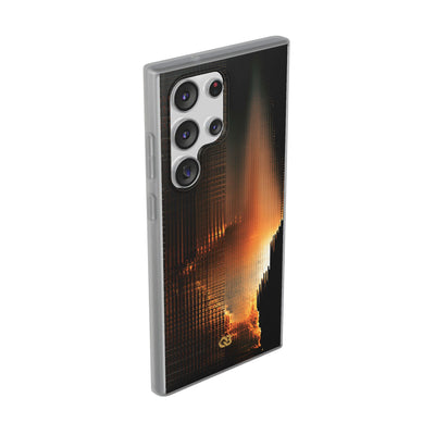 Luminous Grid · Lite Phone Case for Samsung · Black