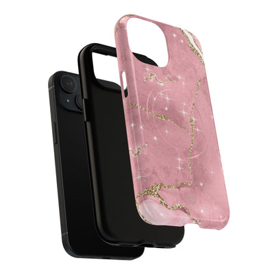 Rose Sparkle Marble · Tough+ Coque de téléphone pour iPhone · Magsafe