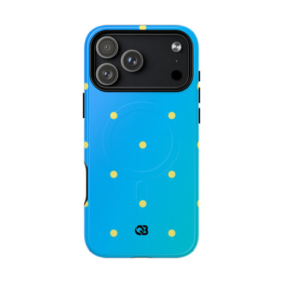 Cyan Sun Dots · Tough+ Phone Case for iPhone · Magsafe