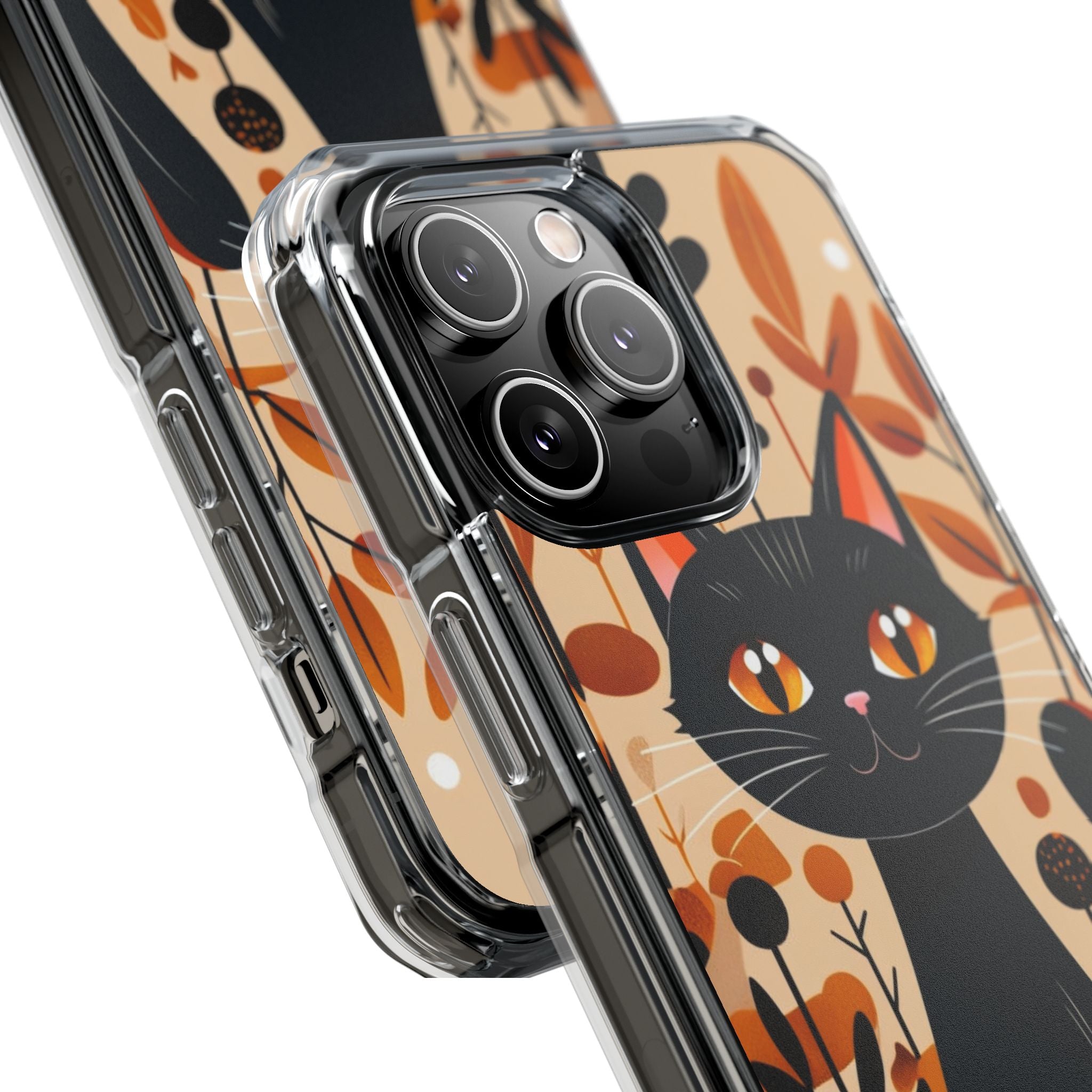 Black Cat Glow iPhone 14 Pro Max Case - Impact