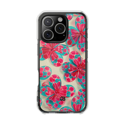 Lucite Jelly Bloom · Clear Impact Magnetic Phone Case for iPhone · Pink