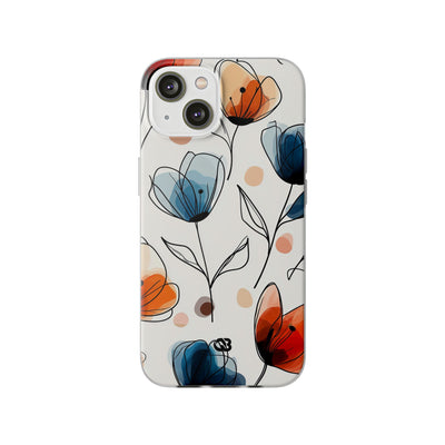 Ink Watercolor Tulips · Soft Handyhülle für iPhone