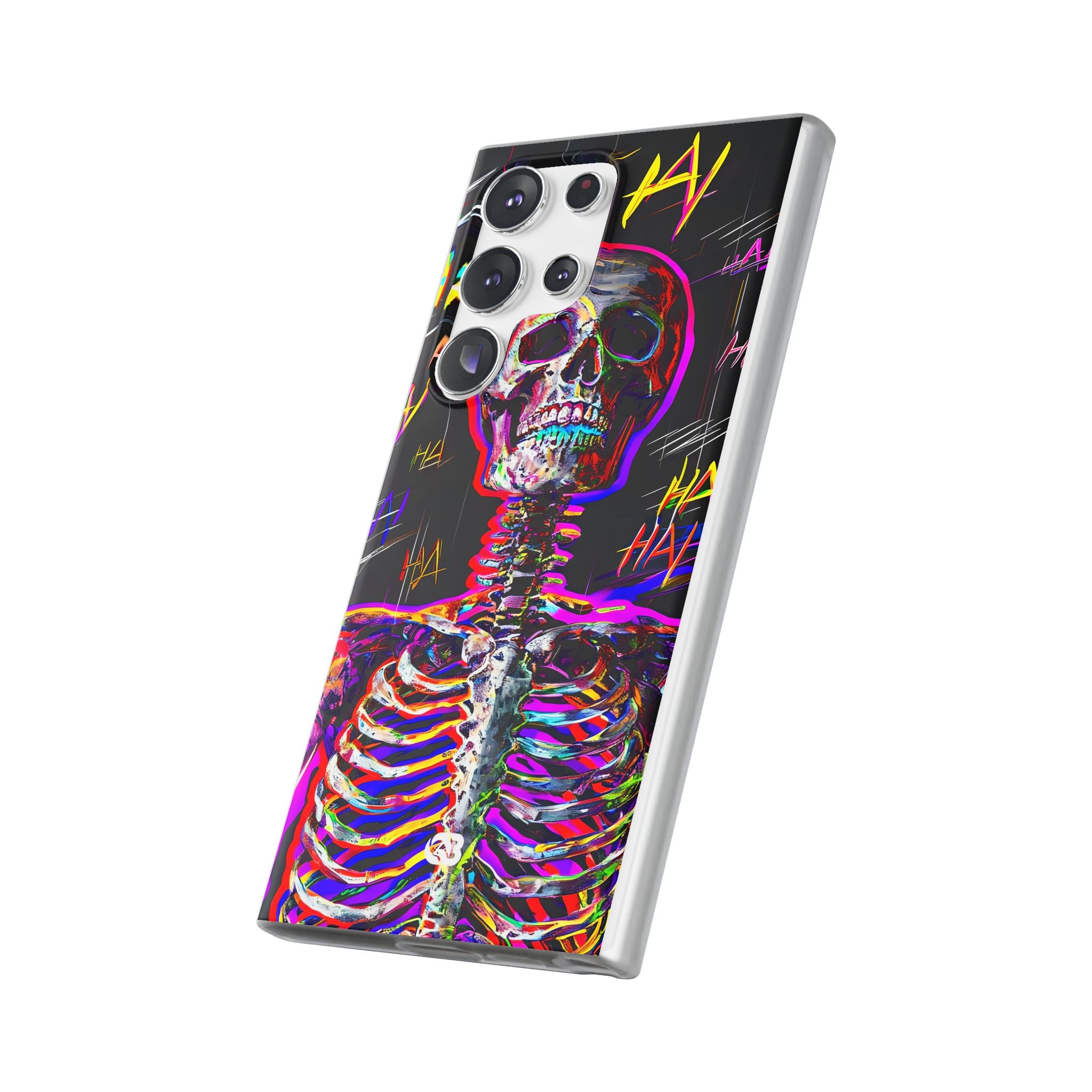 Neon Glitch Skeleton · Soft Handyhülle für Samsung