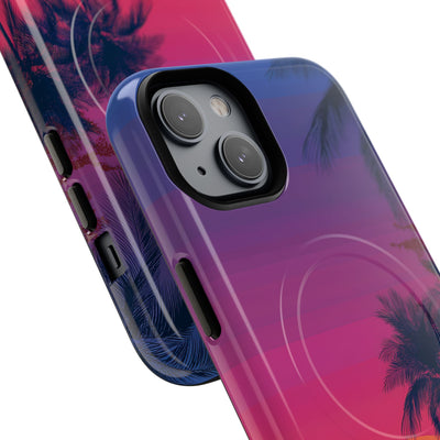 Neon Horizon Palms · Tough+ Telefoncover til iPhone · Magsafe