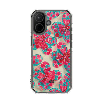 Lucite Jelly Bloom · Clear Impact Magnetic Phone Case for iPhone · Pink