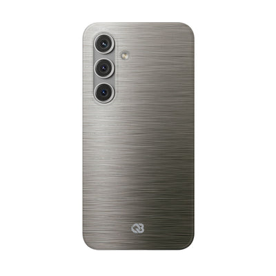 Grey Lite Phone Case for Samsung - Brushed Industrial Steel