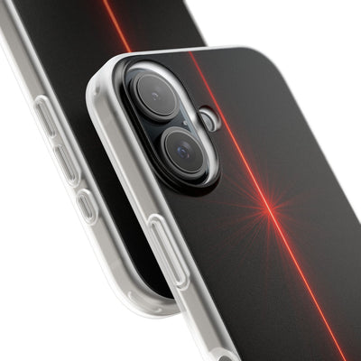 Red Lite Phone Case for iPhone - Crimson Flare Vector