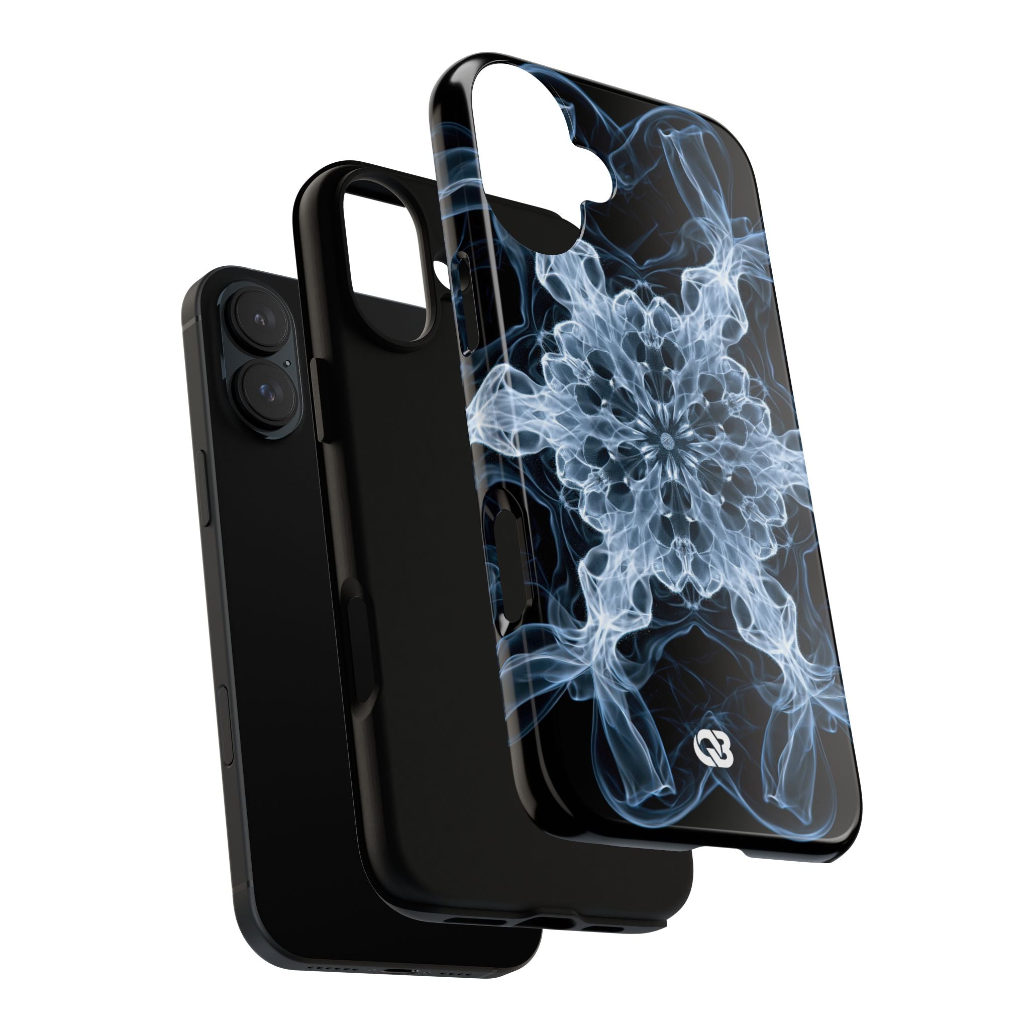 Blue Tough Phone Case for iPhone - Glacial Smoke Crown