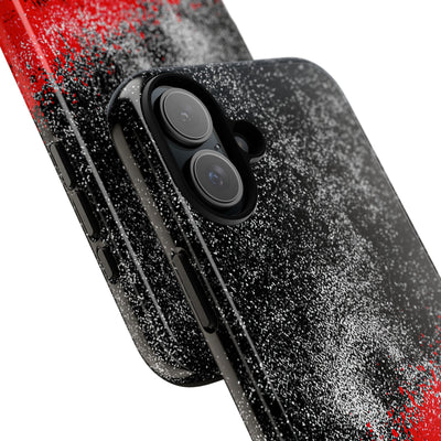 Crimson Noir Drip · Tough Phone Case for iPhone · Black