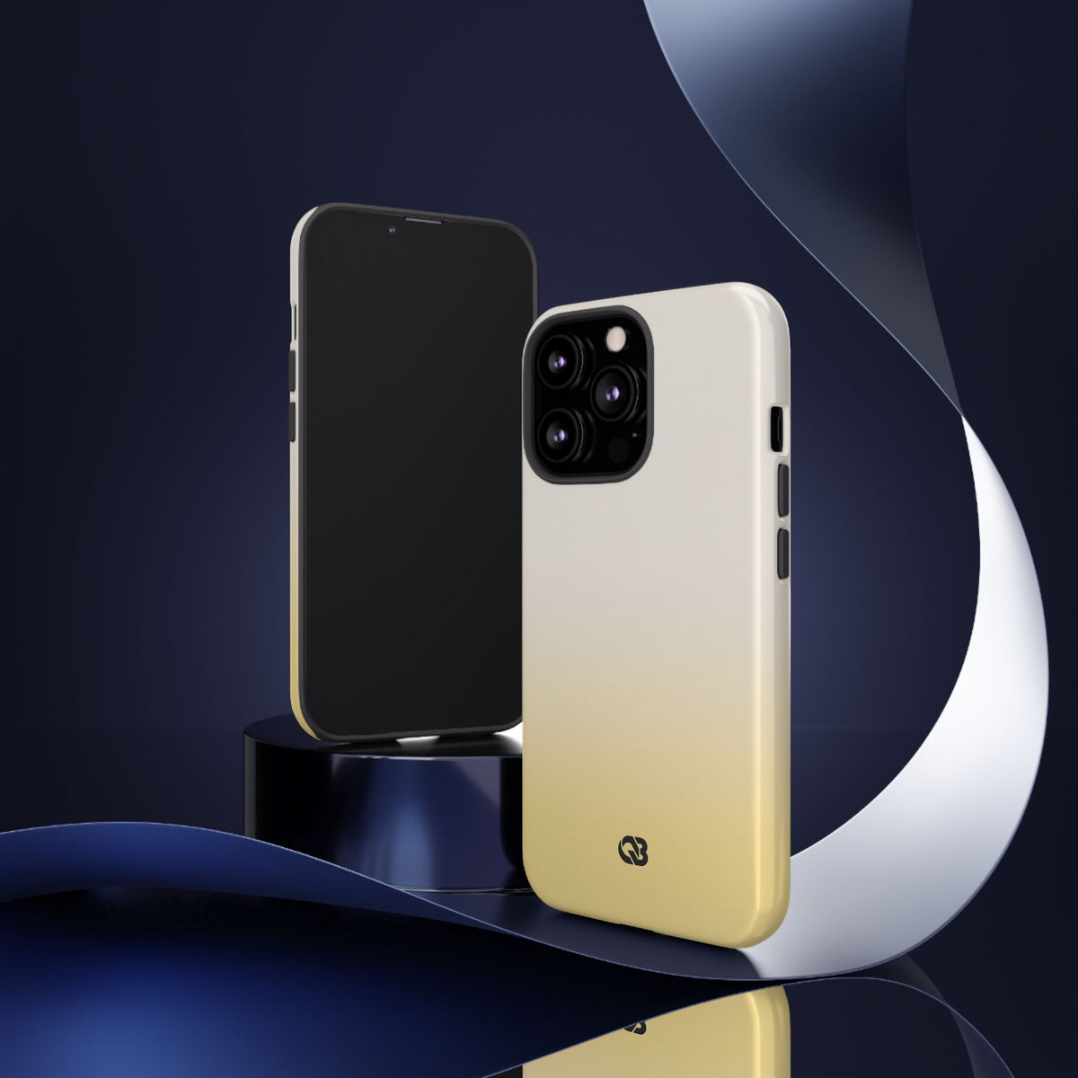 Solar Cream Ombre · Tough Phone Case for iPhone · Yellow