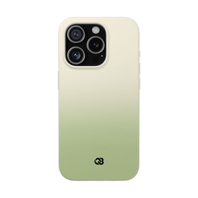 Green Lite Phone Case for iPhone - Bone Sage Fade