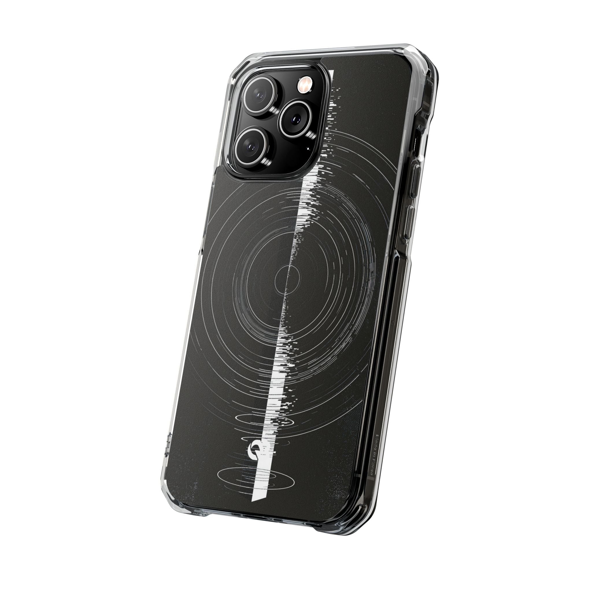 Black Impact MagSafe Phone Case for iPhone - Obsidian Orbital Signal