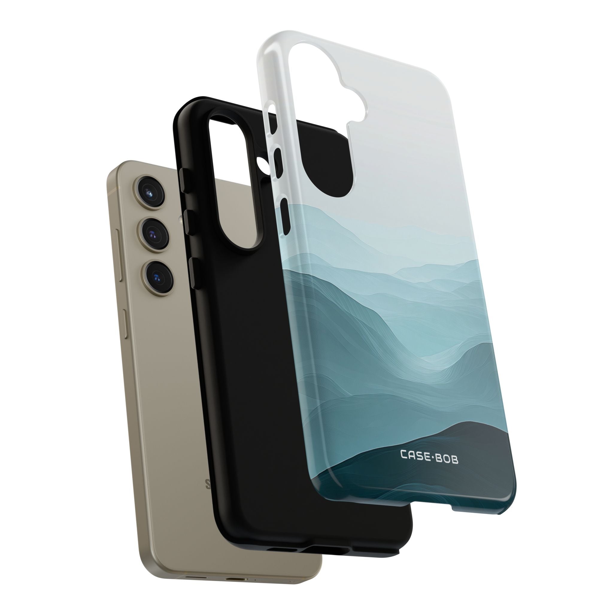 Teal Mist Mountains Samsung S24 Case - Tough