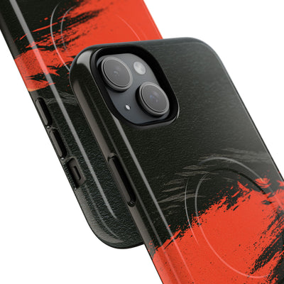 Crimson Raptor Noir · Tough 2.0 Magnetic Phone Case for iPhone · Black