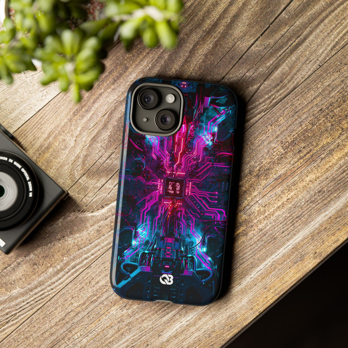 Neural Circuit Core · Tough Phone Case for iPhone · Black