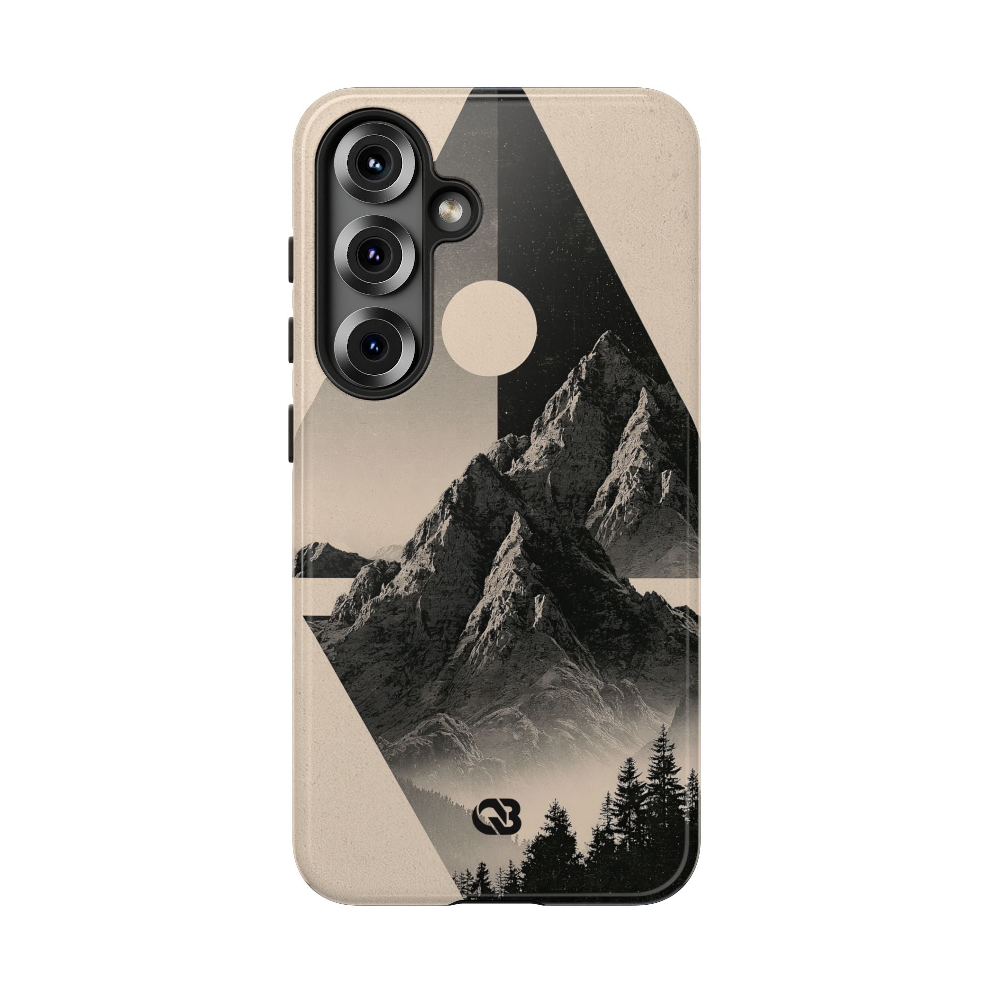 Beige Tough Phone Case for Samsung - Obsidian Summit Parchment