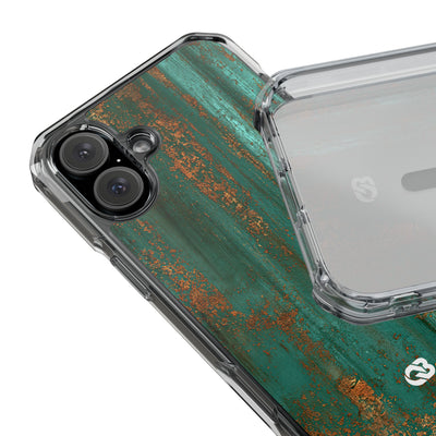 Oxidized Verdigris · Clear Impact Magnetic Phone Case for iPhone ·  Teal