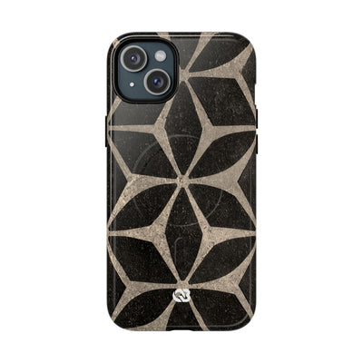 Concrete Mosaic Star · Tough 2.0 Magnetic Phone Case for iPhone · Black