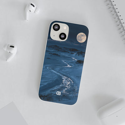 Arctic Moon Drift · Lite Phone Case for iPhone ·  Blue