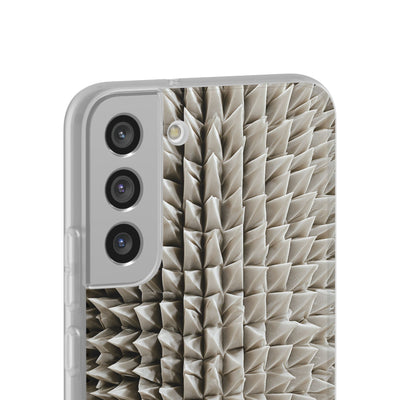 Beige Lite Phone Case for Samsung - Bone Spiked Grid