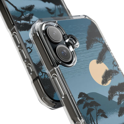 Blue Impact MagSafe Phone Case for iPhone - Midnight Kyoto Pine