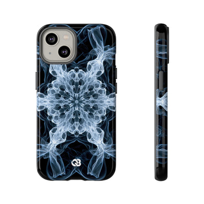 Blue Tough Phone Case for iPhone - Glacial Smoke Crown