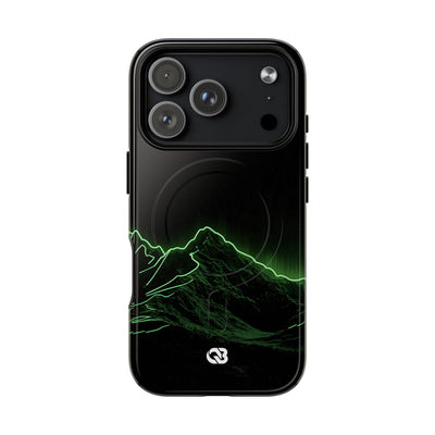 Nordic Mountain Contour · Tough 2.0 Magnetic Phone Case for iPhone · Black