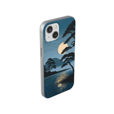 Blue Lite Phone Case for iPhone - Midnight Kyoto Pine