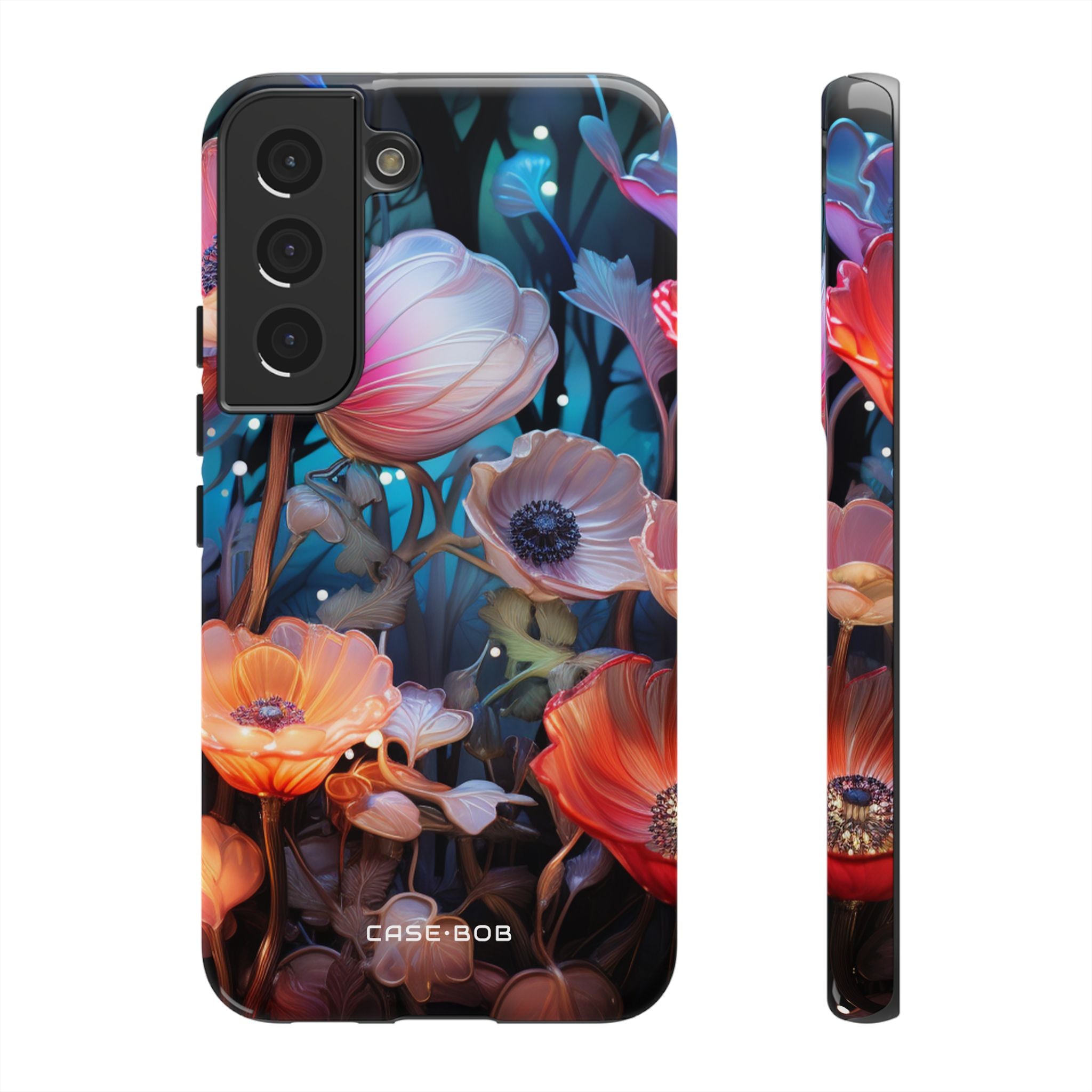Gennemsigtig Bloom Samsung S22 Cover - Tough