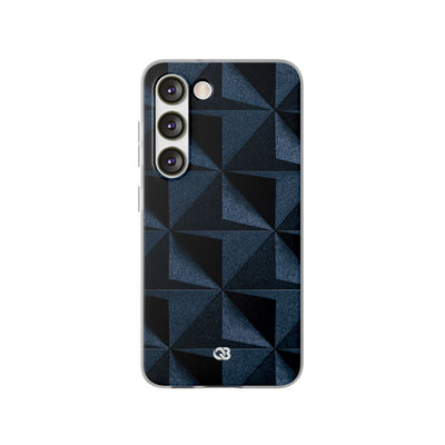 Blue Lite Phone Case for Samsung - Indigo Basalt Facets