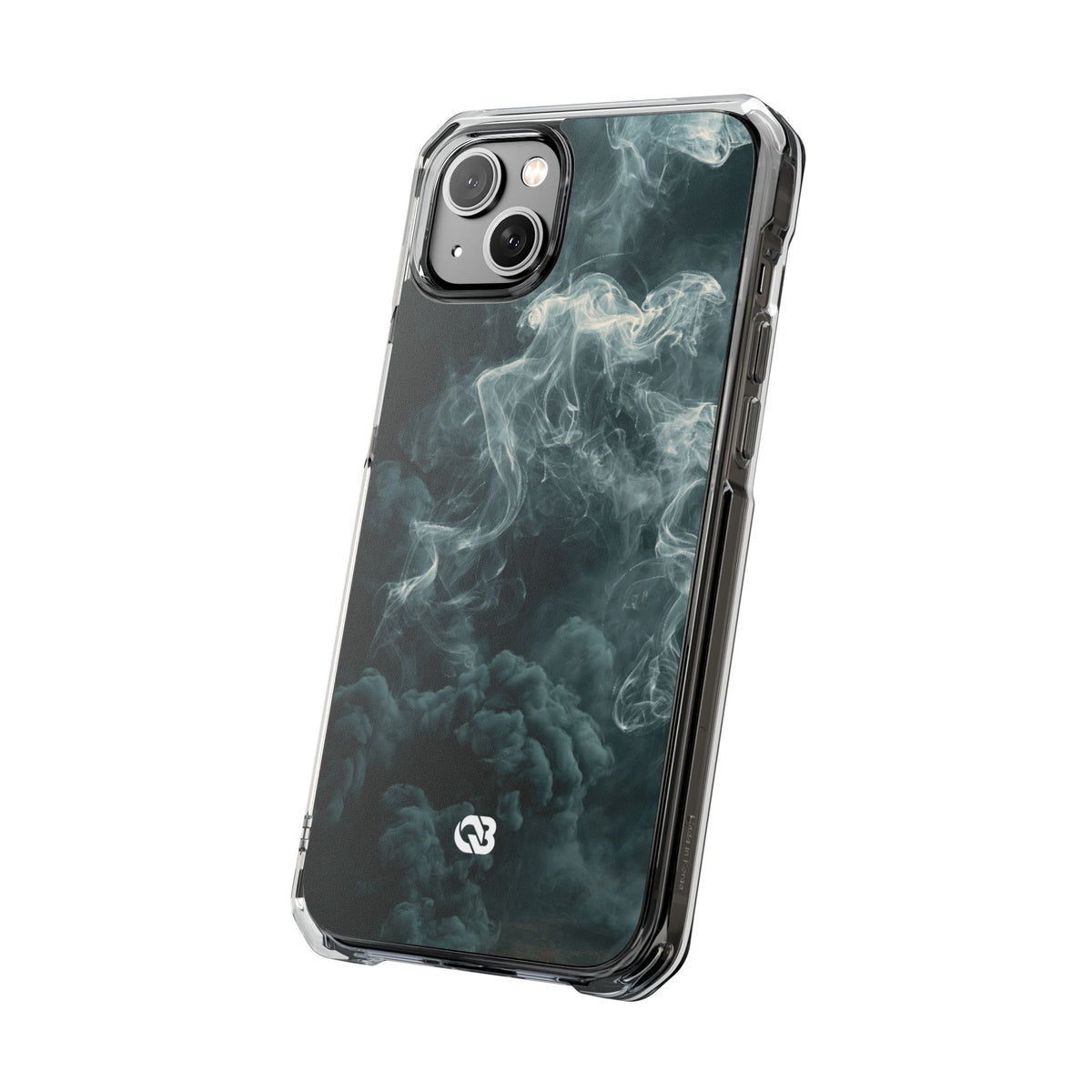 Luminescent Vapor Drift · Clear Impact Magnetic Phone Case for iPhone · Teal