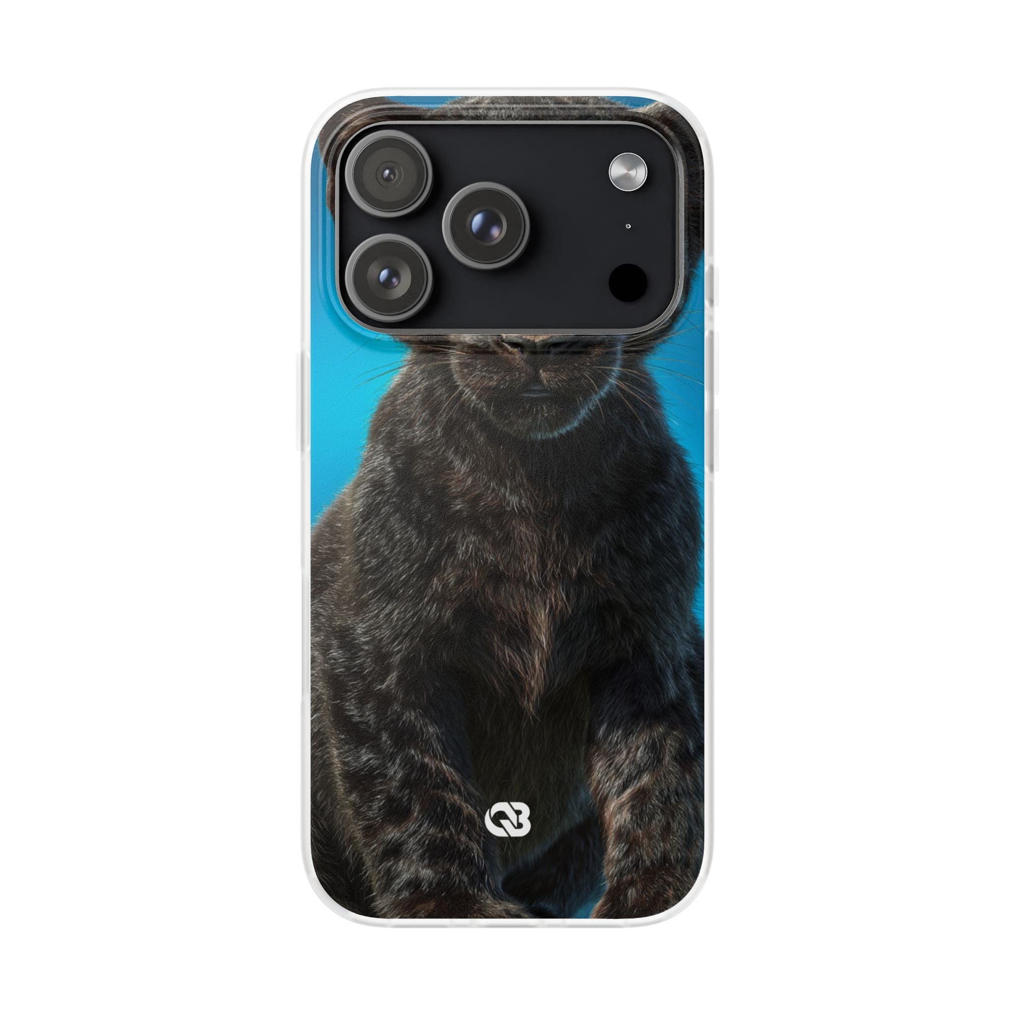 Sapphire Gaze Panther · Soft Phone Case for iPhone