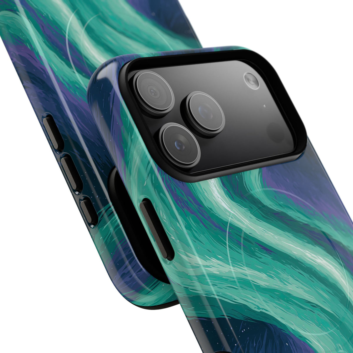 Arctic Aurora Bear · Tough 2.0 Magnetic Phone Case for iPhone · Teal